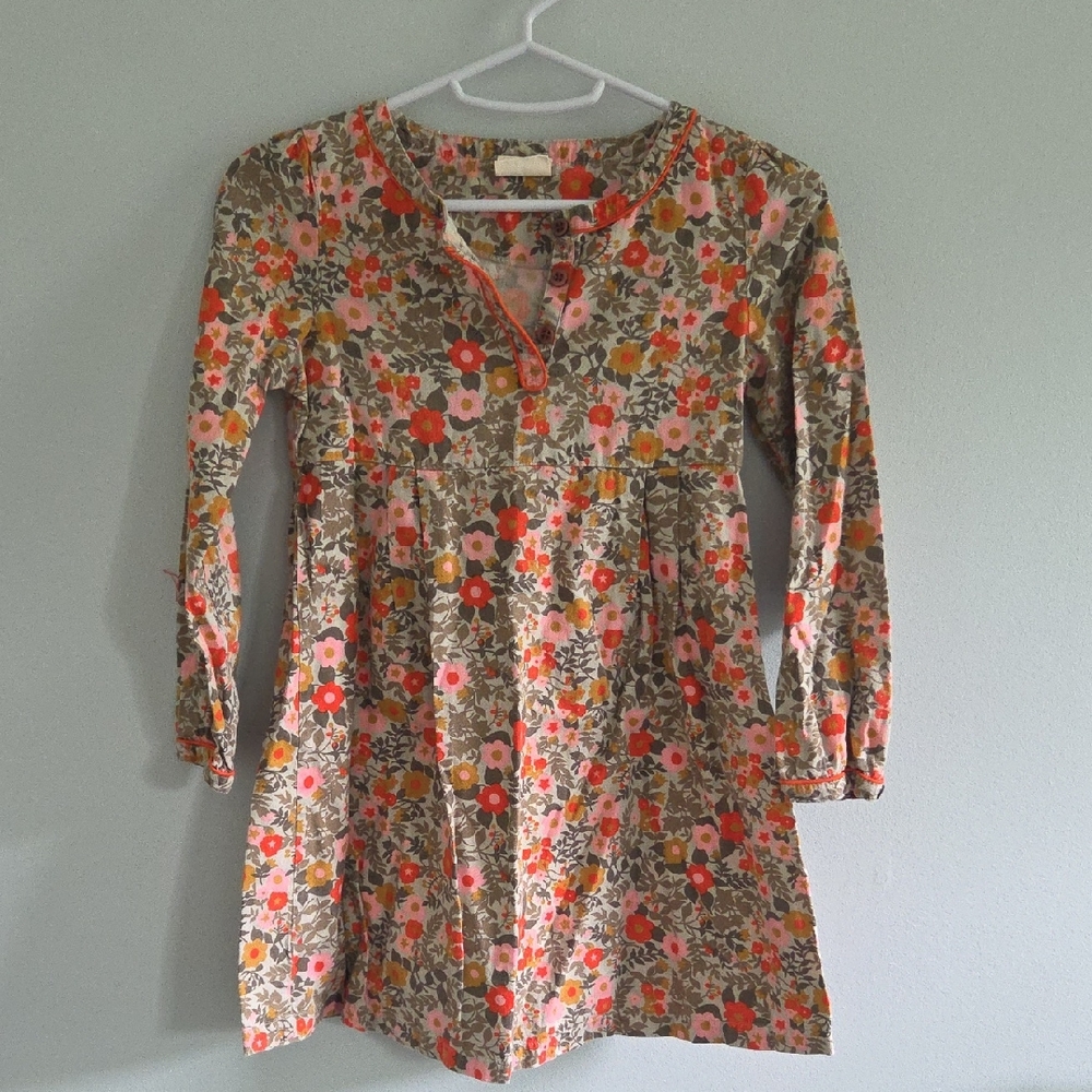 Mini Boden Floral Kids Dress - Multicolor